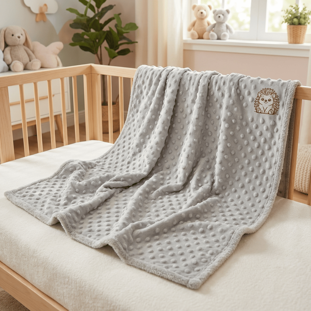 Personalised 2-Piece Baby Blanket Gift Set 🦔