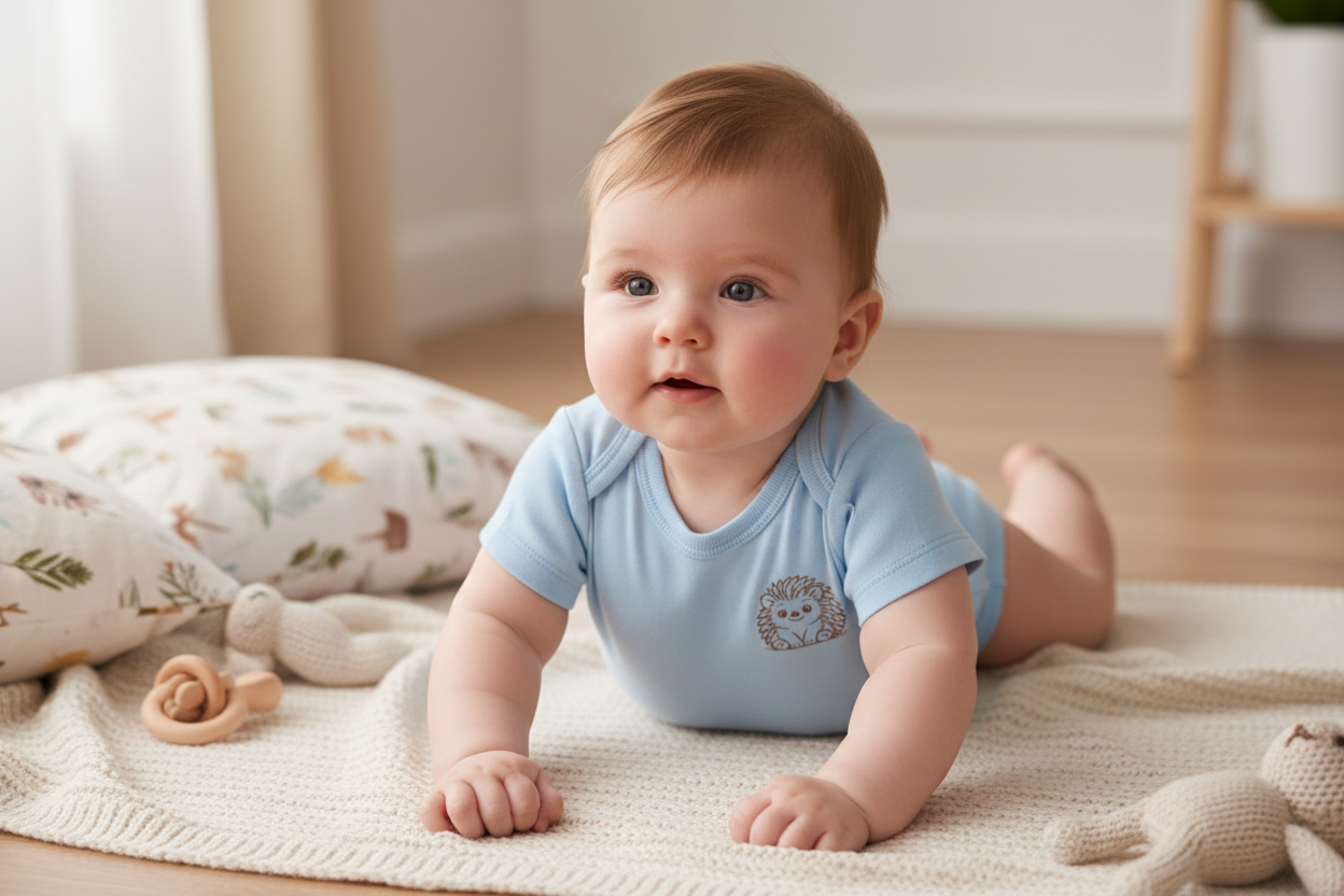 Personalised 2-Piece Baby Onesie with Name 🦔