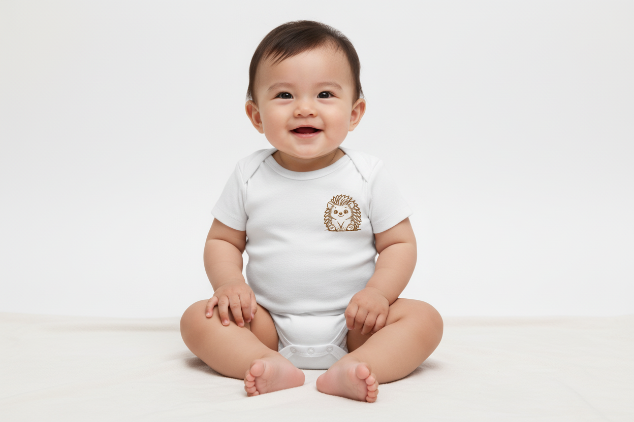Personalised 2-Piece Baby Onesie with Name 🦔