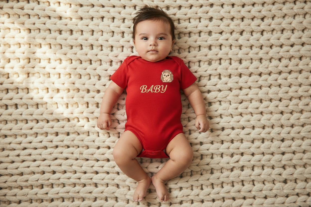 Personalised 2-Piece Baby Onesie with Name 🦔