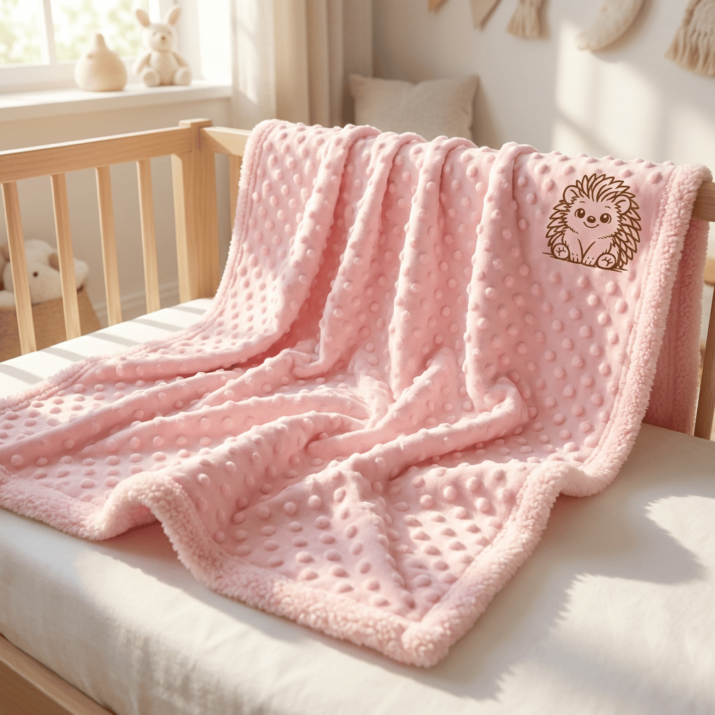 Personalised 2-Piece Baby Blanket Gift Set 🦔