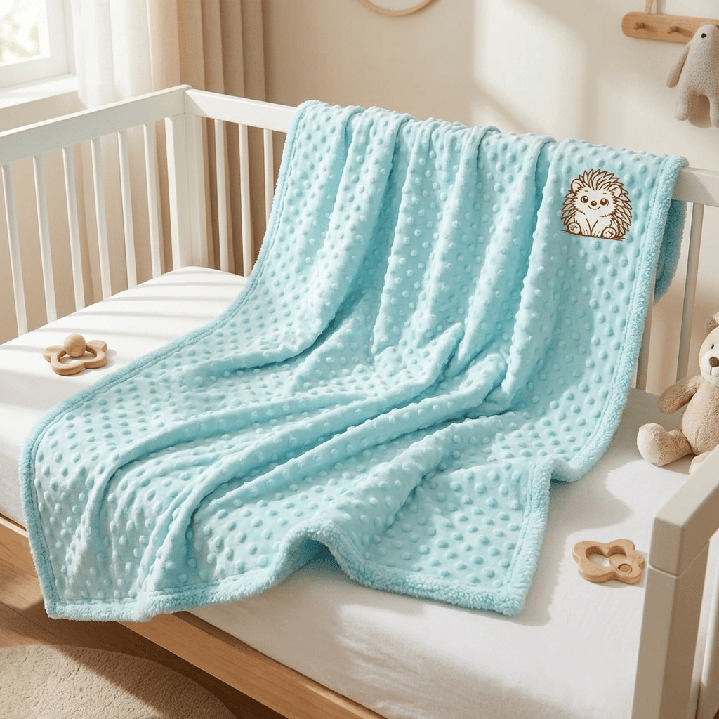 Personalised 2-Piece Baby Blanket Gift Set 🦔