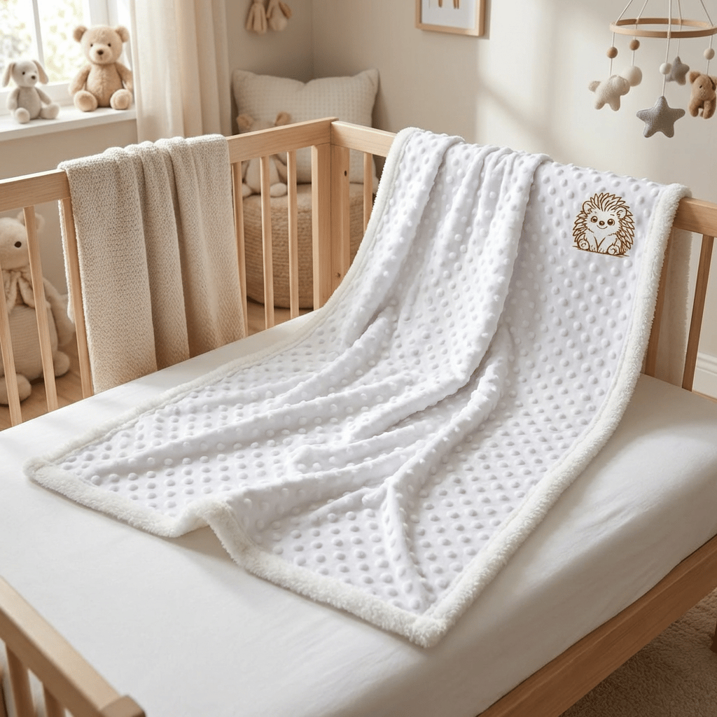 Personalised 2-Piece Baby Blanket Gift Set 🦔