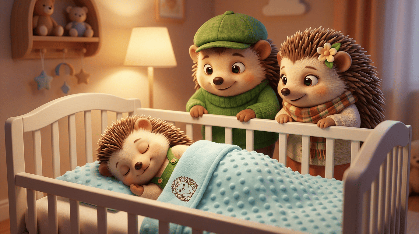 Personalised 2-Piece Baby Blanket Gift Set 🦔
